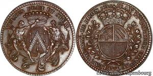 S3042 Rare France Jeton Token Pierre Burteur Maire Vicomte Maïeur Dijon 1736 SUP SPL