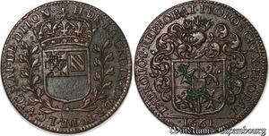 S3052 Rare France Jeton Token Hugues de la Croix Maire Vicomte Maïeur Dijon 1661