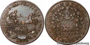 S3054 Rare France Jeton Token Pierre Monin Avocat Cour Vicomte Maïeur Dijon 1678