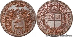 S3061 Rare France Jeton Token Guillaume Frasans Vicomte Maïeur Dijon 1662 SPL FDC