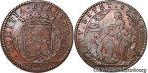 S3071 Rare France Jeton Token Etats Bourgogne Ditet Spoliation Trésor Galanterie 1665