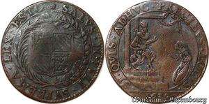 S3086 Rare France Jeton Token Etats Bourgogne Si Ovis Adhuc Precibus Locus 1630