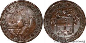 S3109 France Jeton Token François Baudot Maire Vicompte Maïeur Dijon 1691