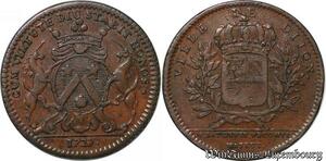 S3118 Rare France Jeton Token Etienne Baudinet Maire Vicomte Maïeur Dijon 1727