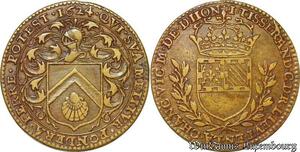 S3127 Rare France Jeton Token Jean Tisserand Vicomte Maïeur Dijon 1624 - Faire Offre