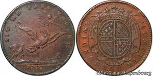 S3136 France Jeton Token Etats Bourgogne Louis XV Sic Me Fata Vocant 1737