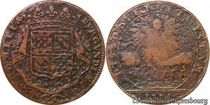 S3141 Rare Jeton Etats Bourgogne Dissolvet Et Istam Paix menacée Louis XIV 1701