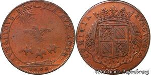 S3143 France Jeton Etats Bourgogne Louis XIV Iungitque Regitqve Dvx Amor 1698