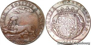 S3157 France Jeton Etats Bourgogne Iam Solitus Vinci 1674 2nd conquête Franche-Comté