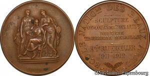 S3275 France Médaille Ecole Beaux Arts Sculpture Mr Bauerkeller Gatteaux 1912->M offer