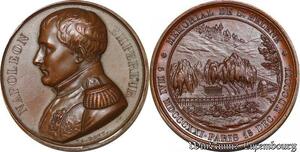 S3324 France Médaille Premier Empire Mémorial Sainte Hélène Paris 1840 BOVY