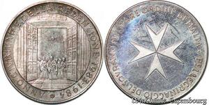 S3361 Medal Malta Pilgrimage Year of Redemption 1984 coin FDC BE PF Proof