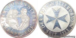 S3396 Medal Malta Johanniter Kr.Der Johanniterorden Seit 1113  20th coins Proof PF