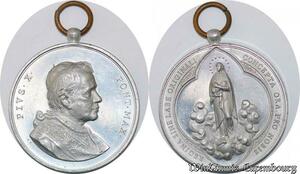 S3399 Medal Vatican M.Pius X Pont M.Regina original concept Ora Nobis PF BE