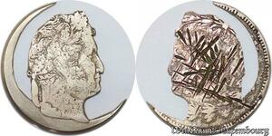 S3411 Très rare Unique France Travail Artiste 5 Francs Louis-Philippe Croissant Silver - Faire Offre