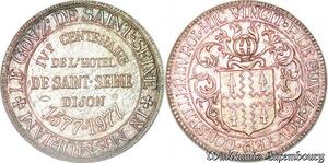 S3456 Rare France Jeton Henri III Le Govz Conseiller Roi Dijon 1577 1977 Silver