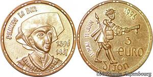 S3471 France Médaille Philippe Le Bon 3 Euros Dijon Proof 1996 - Faire Offre