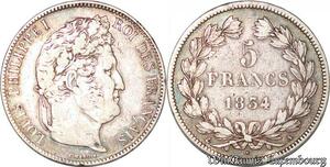 S3483 France 5 Francs Louis Philippe Ier Domard 1834 A Argent Silver - Faire Offre