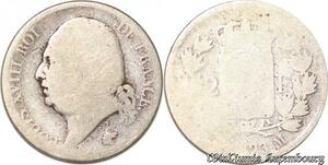S3488 France 2 Francs Louis XVIII 1823 M Argent Silver - Faire Offre