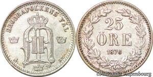 S3552 Denmark 25 Öre 1876 Argent Silver Quality XF +++ - Faire Offre