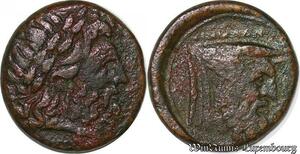 S3678 Rare Greek Acarnanie Oeniadae Unit Zeus Bull 221 219 BC