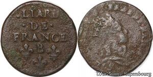 S3683 France Liard Louis XIV de France 2ème type au buste jeune 1657 B Acquigny