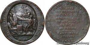 S3706 France Révolution Monneron 5 Sols Vivre Libres Ou Mourir An IV 1792 Dupré