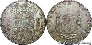 S3745 Scarce Mexico 8 Reales Ferdinand VI 1756 Mm Mo Silver ->Make offer