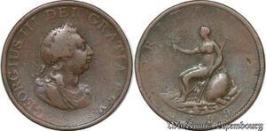 S3759 United Kingdom 1/2 Penny George III 1799 - Faire Offre