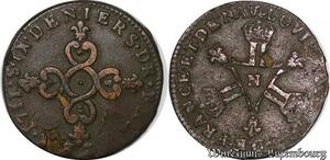 S3763 France  6 Deniers Louis XIV Dardenne 1711 N Montpellier - Faire Offre