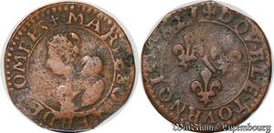 S3772 France Double Tournois Marie De Bourbon Montpensier 1621 Trevoux - Faire Offre