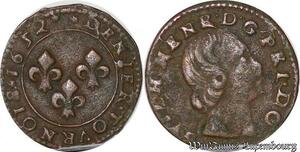 S3773 Très Rare France Orange Denier Tournois Guillaume-Henri de Nassau  1652