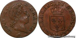 S3775 France Demi-Sol Louis XV à la vieille tête 1771 D Lyon ->Faire Offre