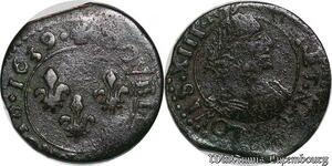 S3805 France Double Tournois Louis XIII  14e type 1639 La Rochelle - Faire Offre