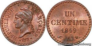 S3820 France 1 Centime Dupré IIe République A Paris 1849 FDC ! - Faire Offre