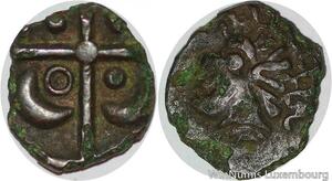 S3830 France Drachme Tolosates région Vieille Toulouse tête négroïde fouée Argent