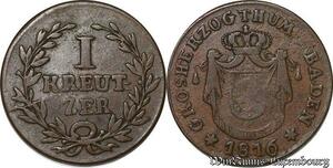 S3851 Germany Baden Durlach I Kreutzer Ludwig Friedrich 1816 - Faire Offre