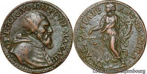 S3906 Rare Medal Papal States Vatican Gregorius XIII 1572 1585 in Aequitate Abundantia