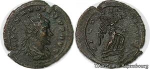 S3914 Rare Antoninianus Claudius II Gothicus 268-270 Victoria Avg / S Imp Clavdivs Pf Avg