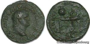 S3932 Rarissime Semis Nero Clavd Caesar Avg Germ - Cer Qvino Tête Droite Lyon