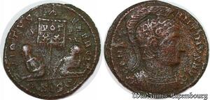 S3936 Follis Maiorina Constantin I Virtus Exercit vot XX S F ESIS Siscia 320