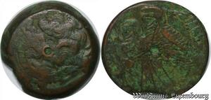 S3945 Egypt Alexandrie Dichalkon Royaume Lagide Ptolémée VI 176-170 BC 2 Aigle