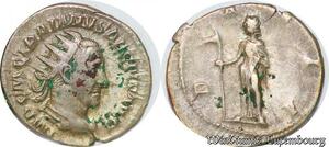 S3972 Rare Denier Trajan Dece Imp C M Q Traianvs Decivs Avg Dacia 250 Silver