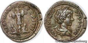 S4000 Rare R2 Denier Caracella 201 Laodicée Max Pont Cos IIII Argent Silver