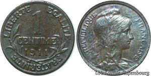 S13 France 1 Centime Dupuis 1911 SUP -> Faire Offre