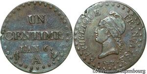 S22 France 1 Centime Dupré An 6 A Paris 36/36 perles -> Faire Offre