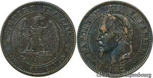 S46 France 2 Centimes Napoléon I Tête Laurée 1862 K Bordeaux -> Faire Offre