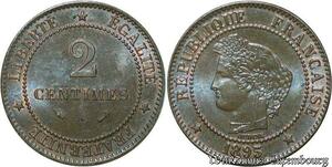S54 France 2 Centimes Cérès 1895 A Paris FDC -> Faire Offre