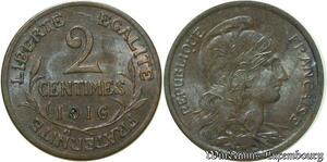 S70 France 2 Centimes Dupuis 1916 -> Faire Offre