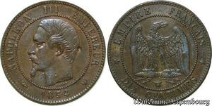 S103 France 10 Centimes Napoléon I Tête Nue 1854 W Lille -> Faire Offre